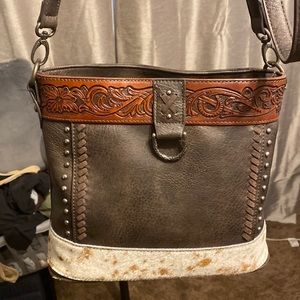 Cow hide purse